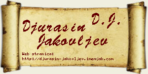 Đurašin Jakovljev vizit kartica
